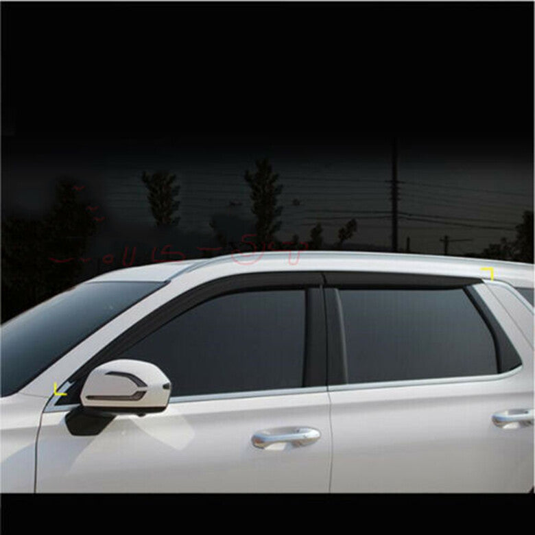 for Hyundai Palisade 2020-2024 Window Visor Vent Sun Shade Rain Guard Door Visor