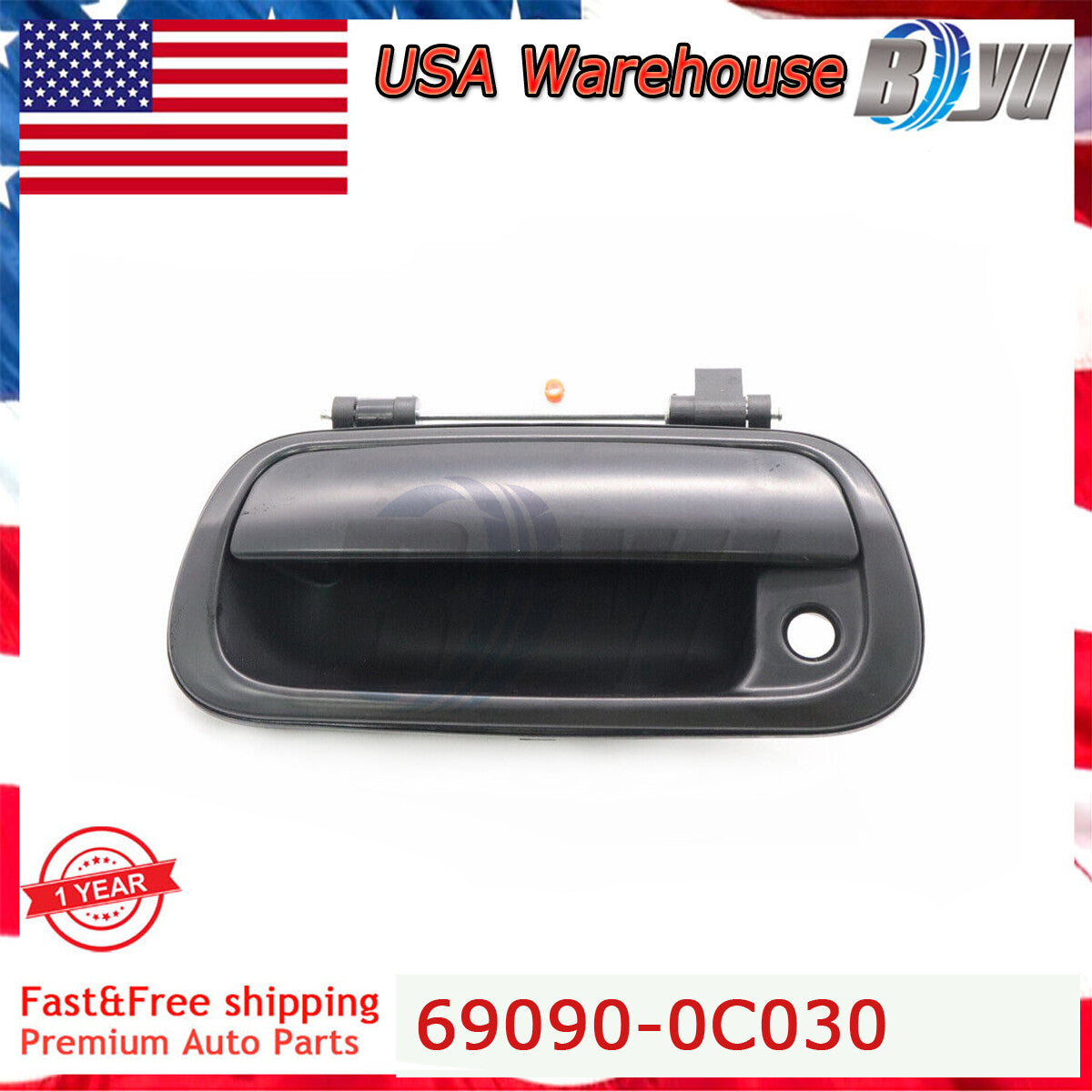 Tail Gate Tailgate Black Handle Texture For 2000-2006 for Toyota Pickup Tundra Truck