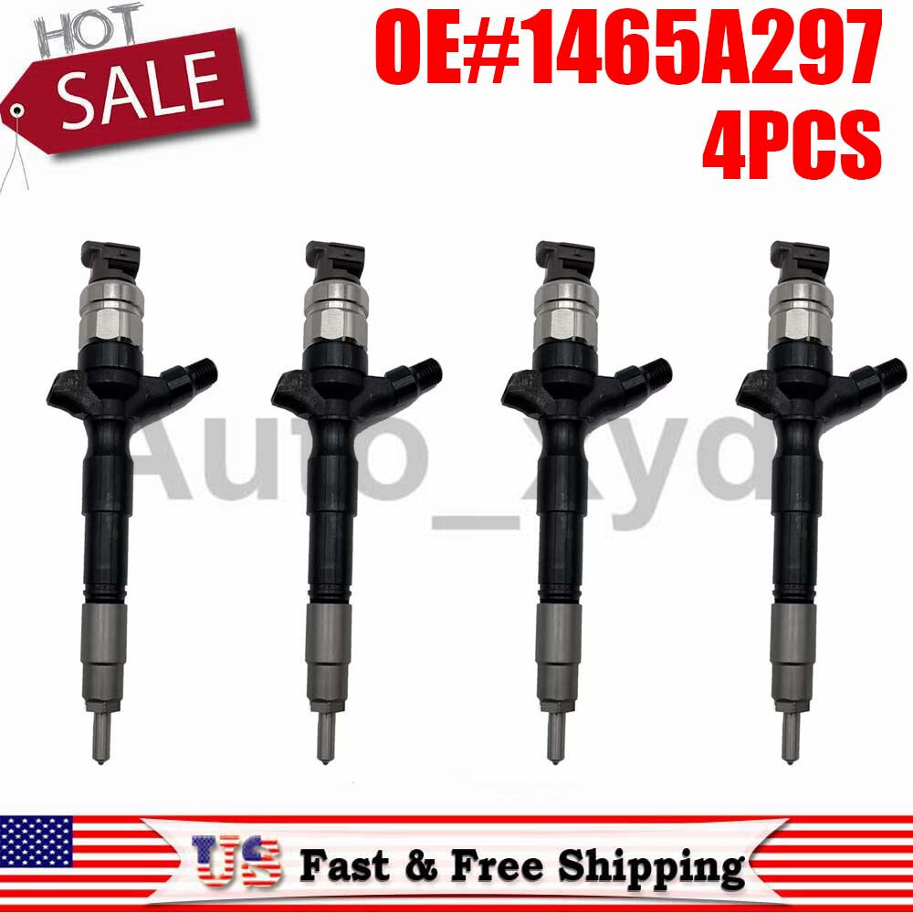 4PCS Rail Diesel Injector Pickup 1465A257 1465A297 for Mitsubishi Pajero L200