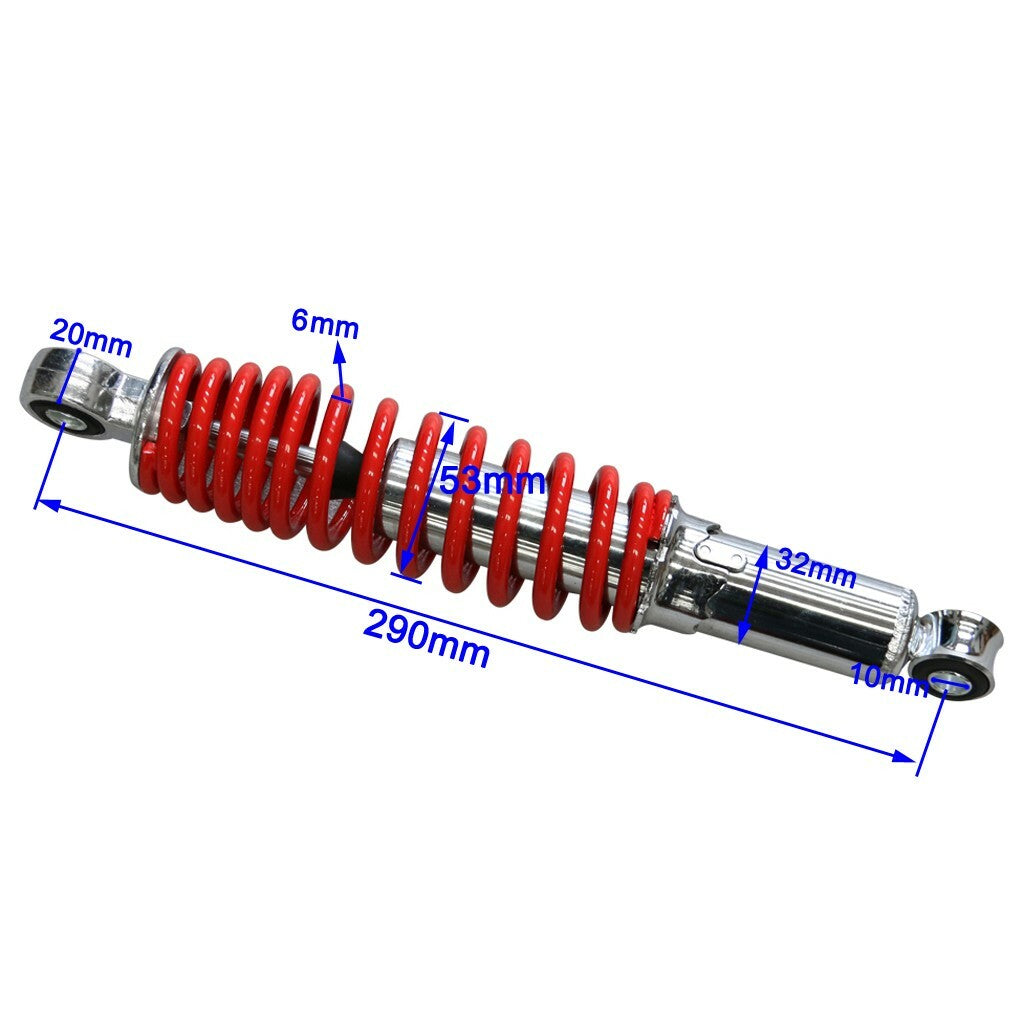 2x 290mm Front Shock Absorber for 50cc 110cc 125cc ATV Quad Dirt Bike Buggy Cart