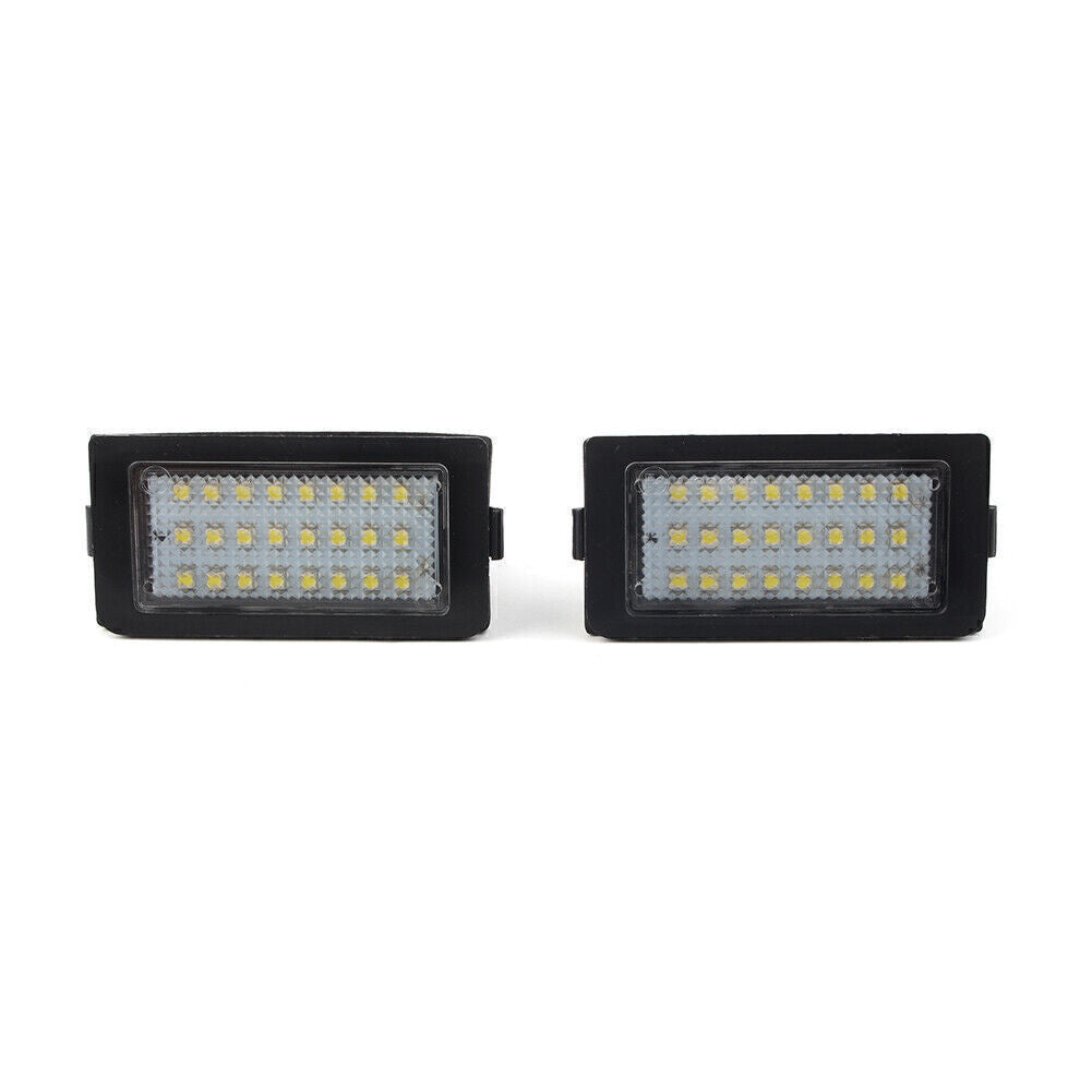2pcs LED License Number Plate Light For 95-01 98 for BMW E38 7 Series CanBus 24-SMD
