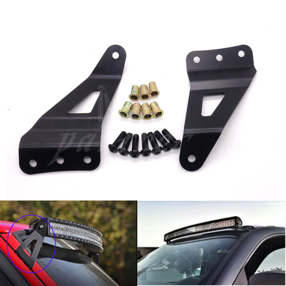1500/2500/3500 50 Curved LED Light Bar Roof Mounting Bracket 07-13