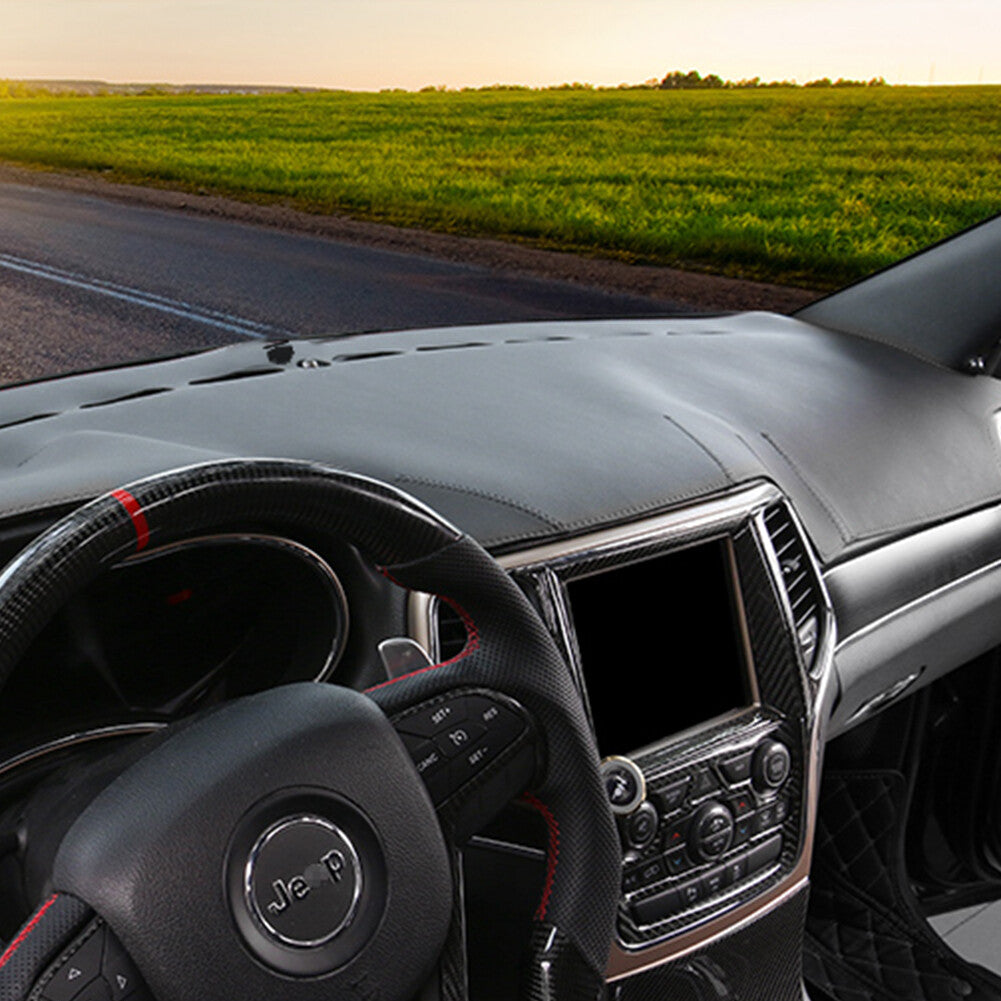 Car Dashboard Leather Dashmat Cover Dash Mat for Jeep Grand Cherokee 2011-2017