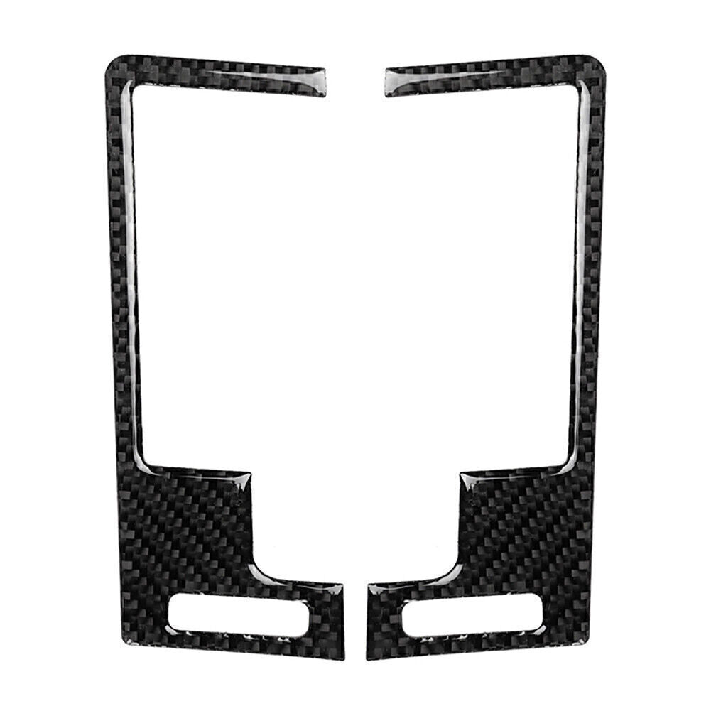 2x Fit for Nissan 350z 03-09 Carbon Fiber Central Air Vent Outlet Frame Cover Trim