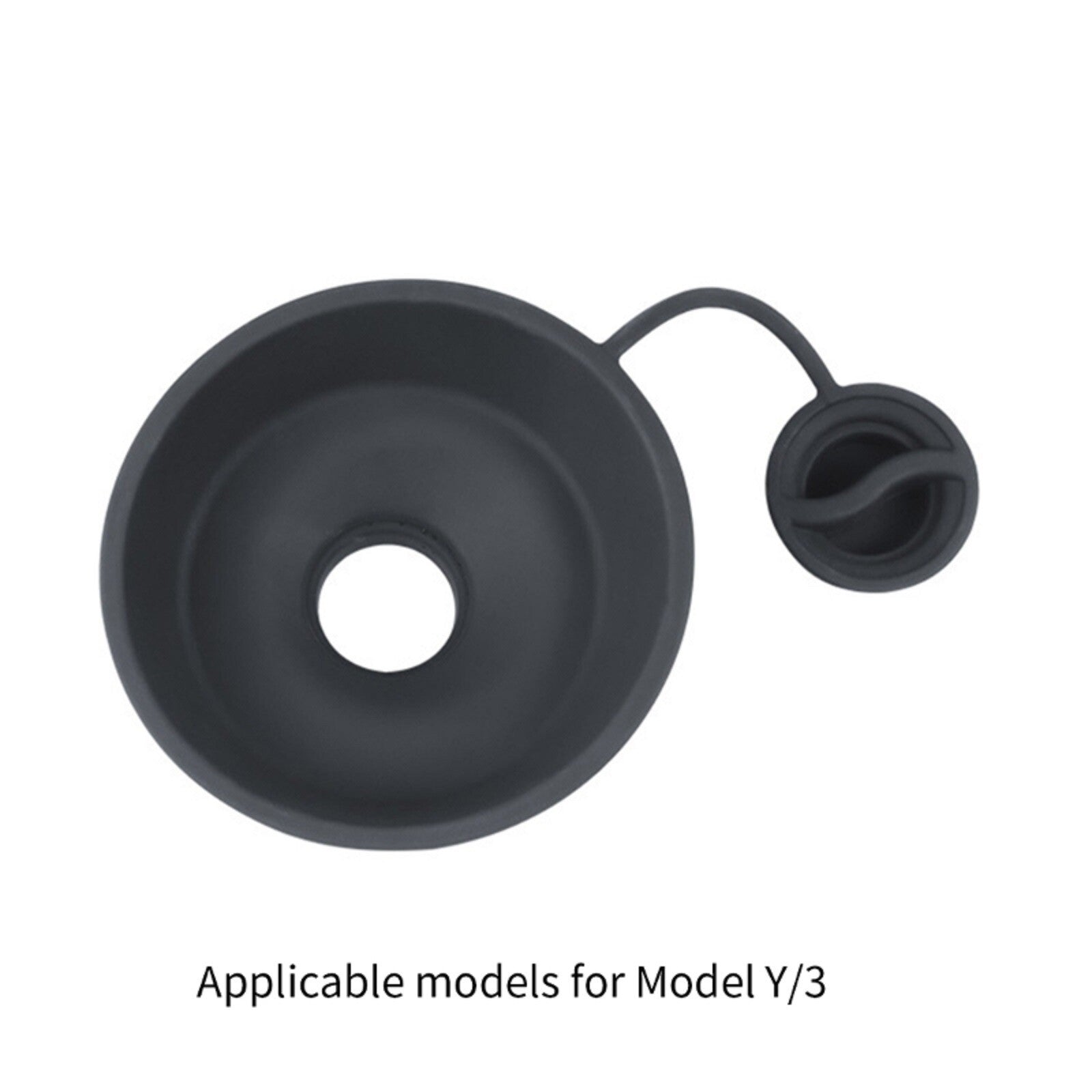 Black Funnel Silicone Water Filter Net Windshield Washer For Model 3/ for Model Y