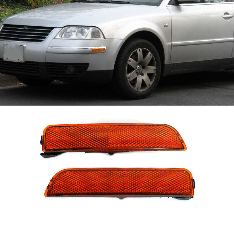 2pc for VW for Passat B5 2001-2005 Red len Front Bumper Side Marker Turn Signal Lamp