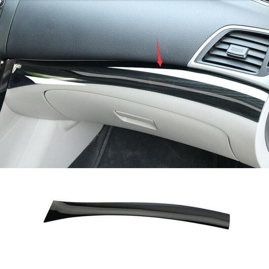 for Nissan Sentra Sylphy 2013-2019 Black Titanium for Co -Pilot Dashboard Strip Cover