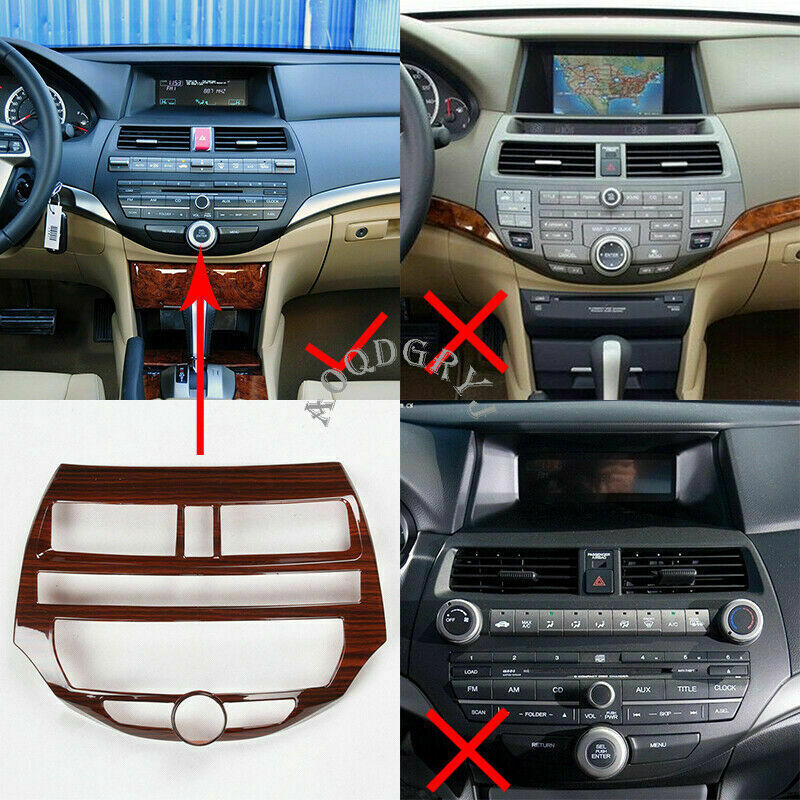 Wood Grain Look Interior Decor Trim Kit 20P for Honda Accord 4DR EX LX 2008-2012