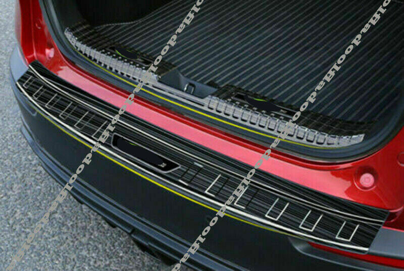 for Mazda CX-30 2020-22 Black Steel Rear Trunk Bumper Sill Plate Guard Cover 2x