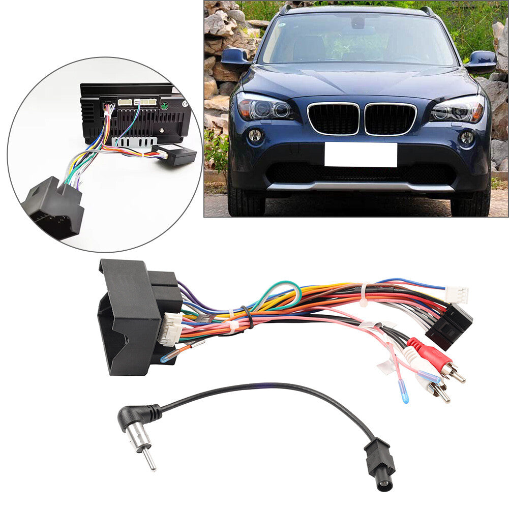 16Pin Stereo Radio Wiring Harness Power Cable for BMW 3 Series E90 X1 E84