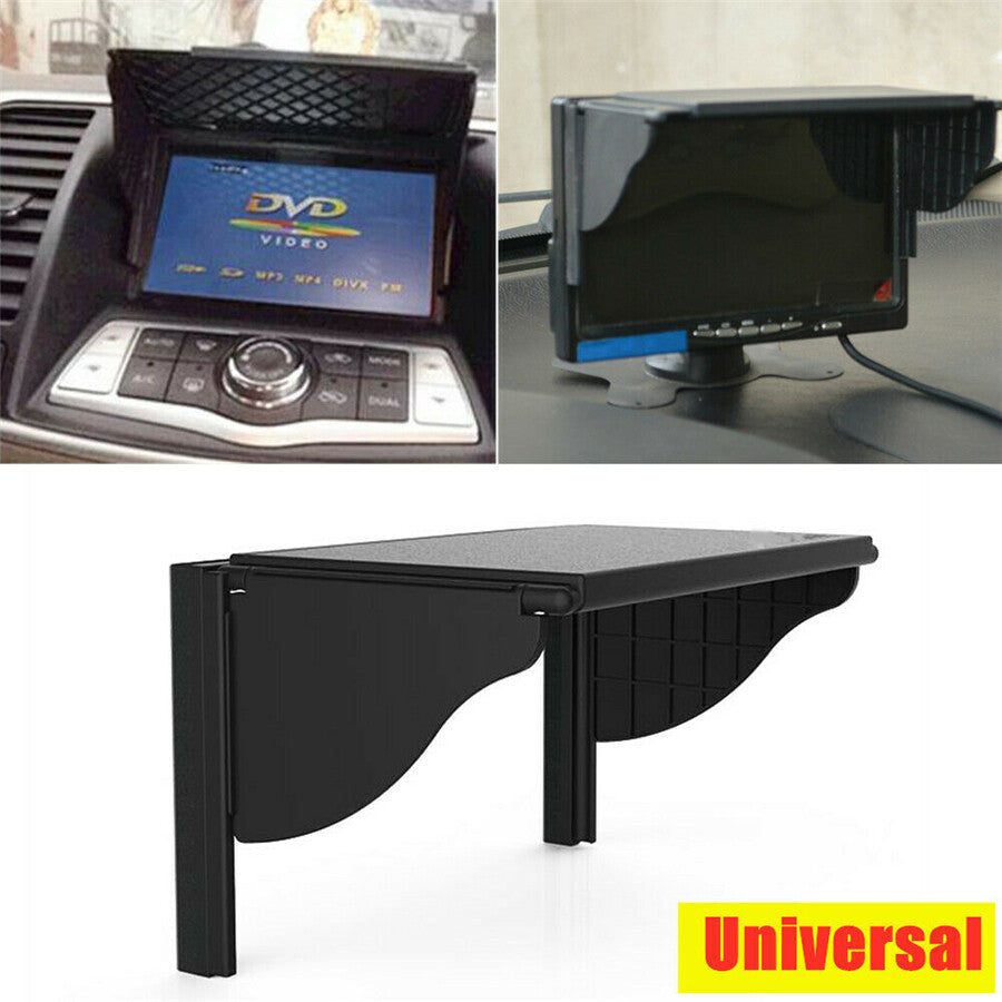 Black Adjustable Car Visor Sun Shade For 6-10 Inch GPS/DVD/LCD Navigation Cover