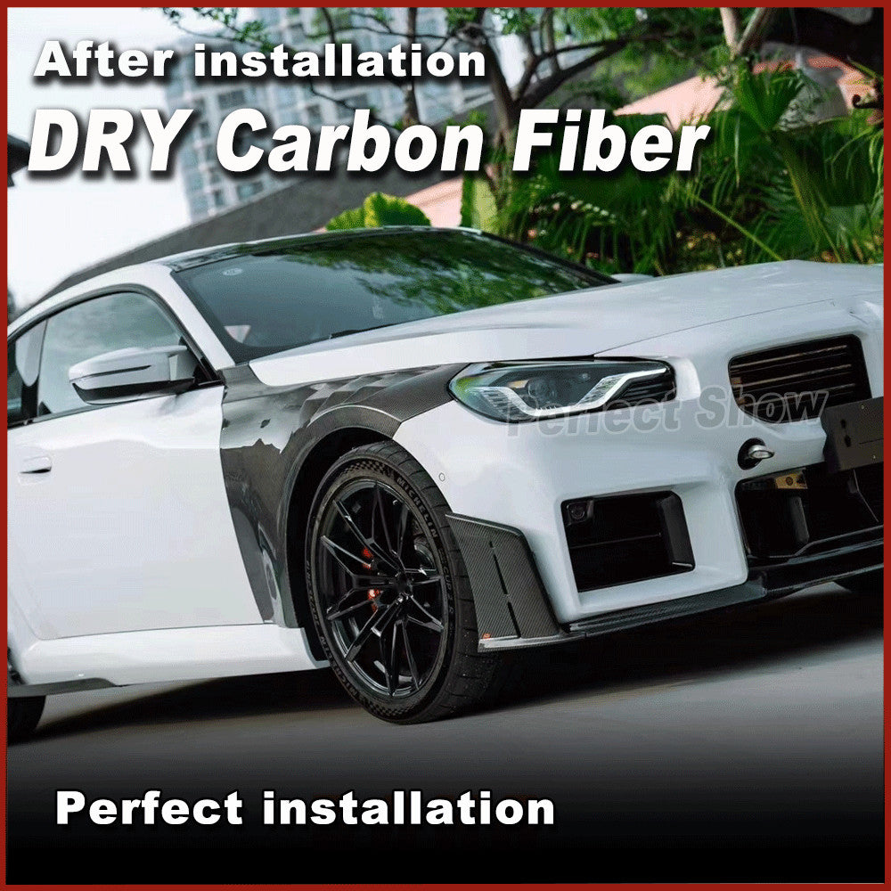 Fit for BMW G87 M2 Coupe 22-24 DRY CARBON Side Exterior Side Fender Vent Trims