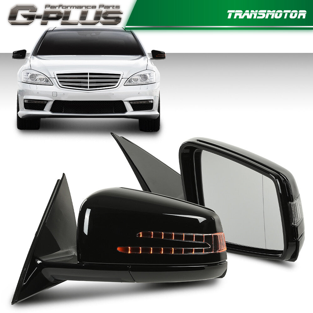 A pair of rearview mirrors suitable for 2007-2009 for Mercedes-Benz W221 S550 5.5L V8 S600
