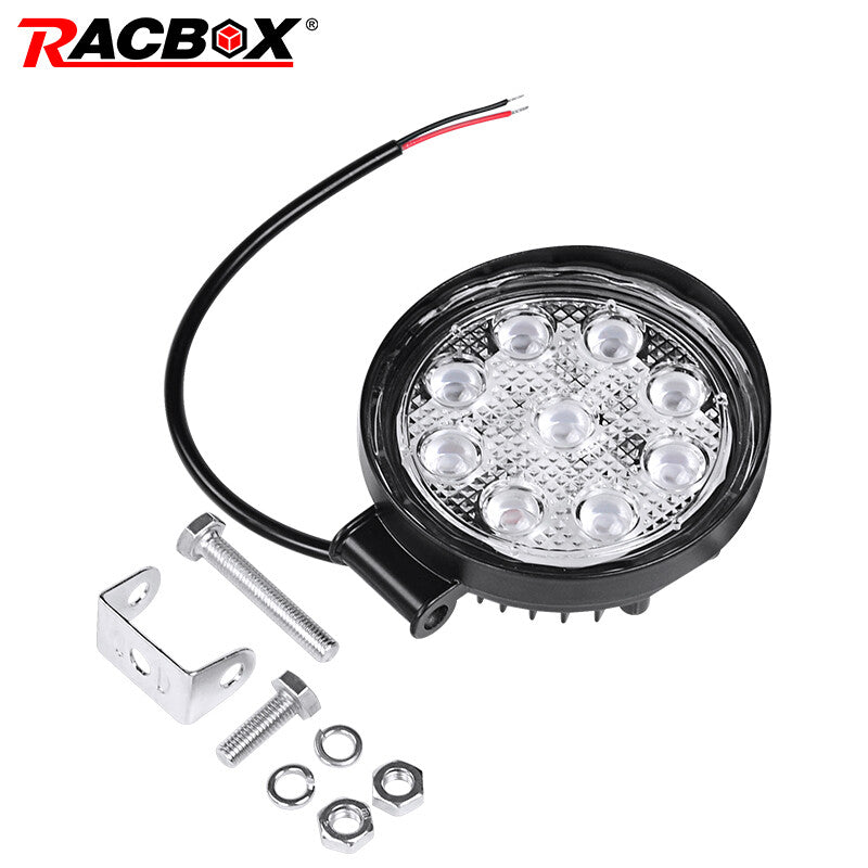 4inch Spot Round Pods 4D Lens LED Work Light Bar Offroad Fog Driving 4WD SUV/ATV