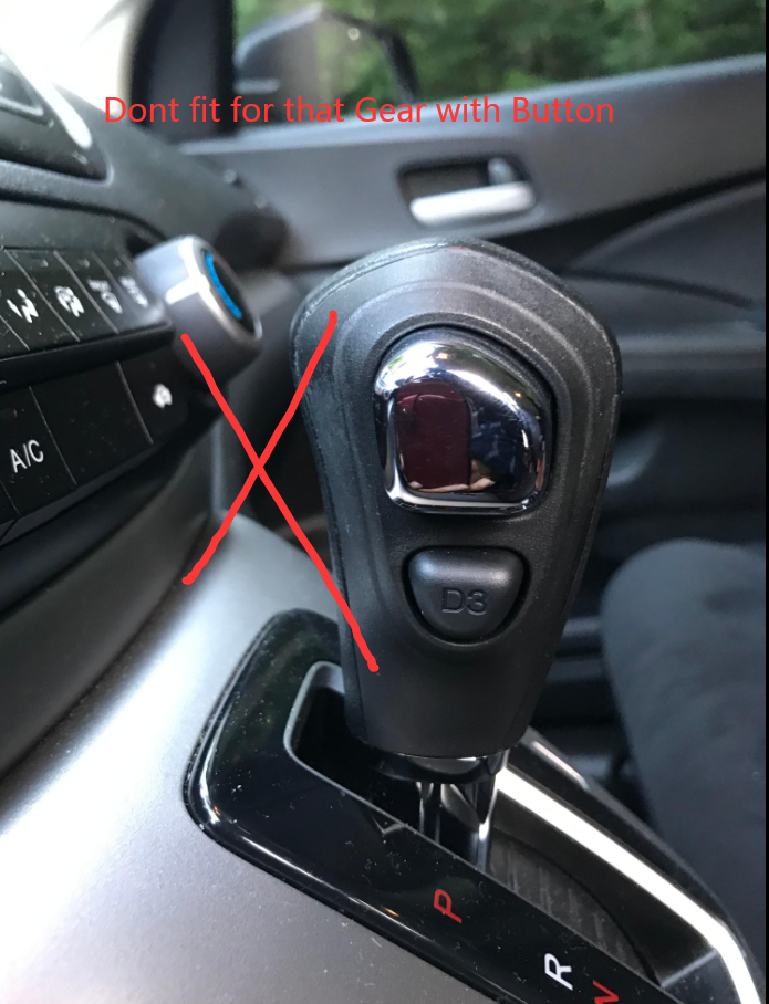 for Honda CRV CR-V 2012-2016 Carbon Fiber ABS Console Gear Shift Knob Trim Cap2