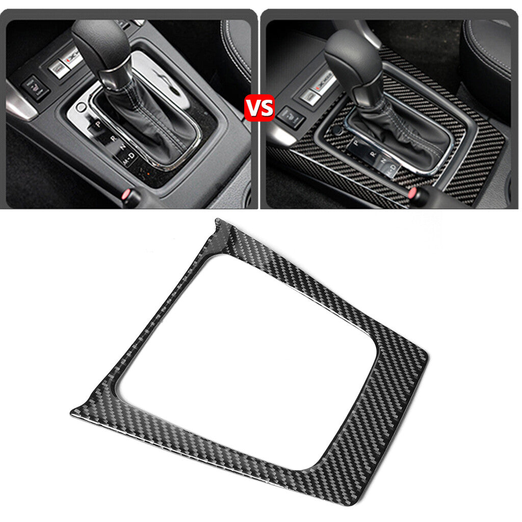 Carbon fiber gear shift cover trim suitable for Subaru Forester 2013 - 2018
