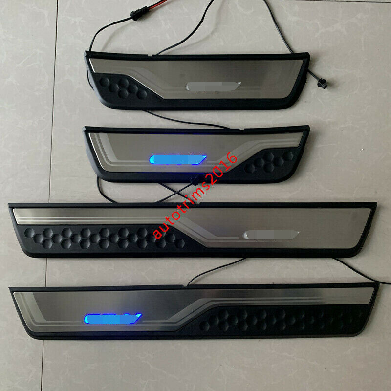 for Honda CR-V CRV 2017-22 Illuminated Blue LED Door Sill Scuff Plates Protector