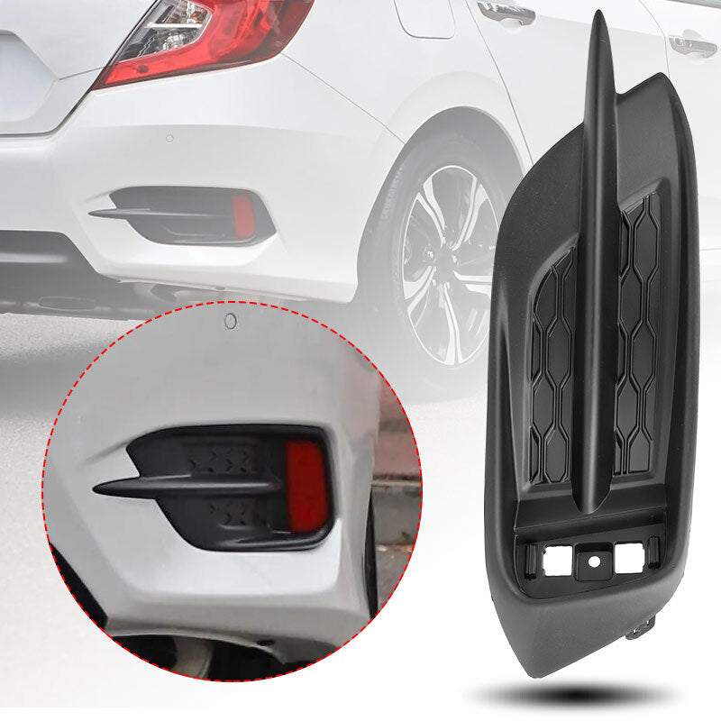 Right Side Rear Bumper Reflector Fog Light Bezel Cover Fit for HONDA for CIVIC 2016-2021