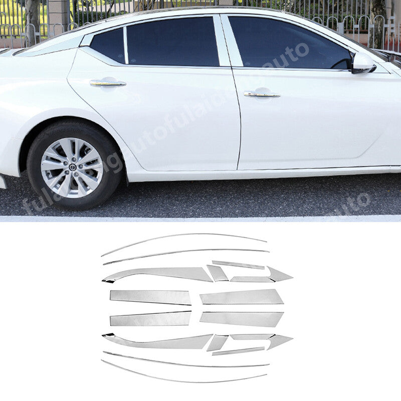 for Nissan Teana Altima 2019-2024 Stainless Window Frame Sill Trim Cover Decor