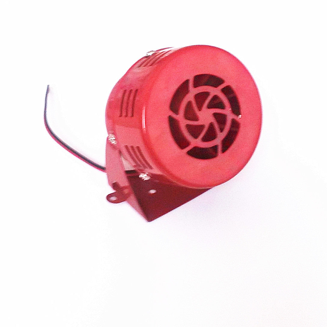 Motorcycle Red Driven Air Raid Siren Tornado Horn Alarm Loud Sound Fire Security