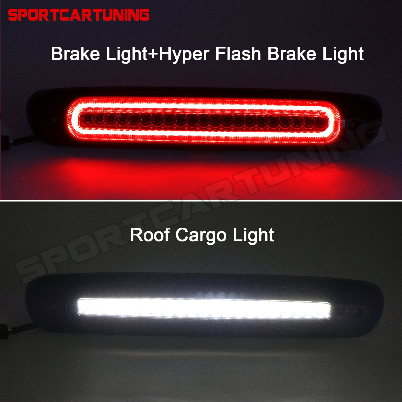 Suitable for 07-13 for Chevrolet Silverado for GMC for Sierra LED third brake cargo light smoked