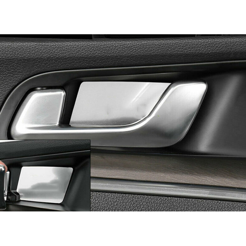 for Kia K5 2021-2023 Silver Steel Inner Door Handle Bowl Decor Sticker trim 4x