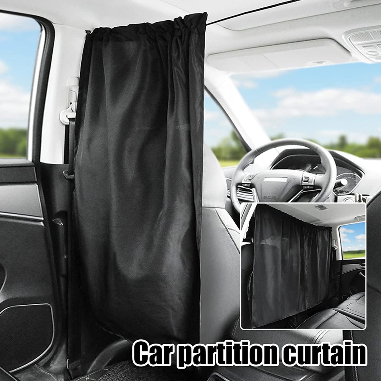 2x for Chrysler Accessory Car Divider Privacy Curtain Partition Window Sun Shade