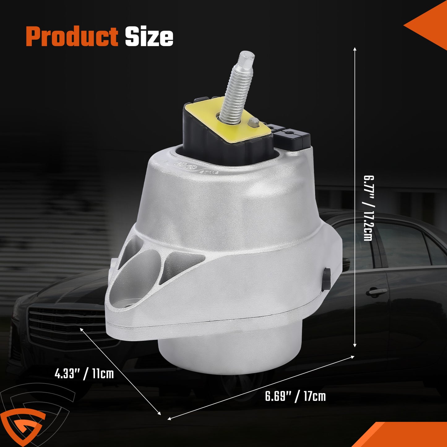LEFT + RIGHT Engine Mount 2013-19 for Cadillac ATS CTS 2.0L 23274000 23255009
