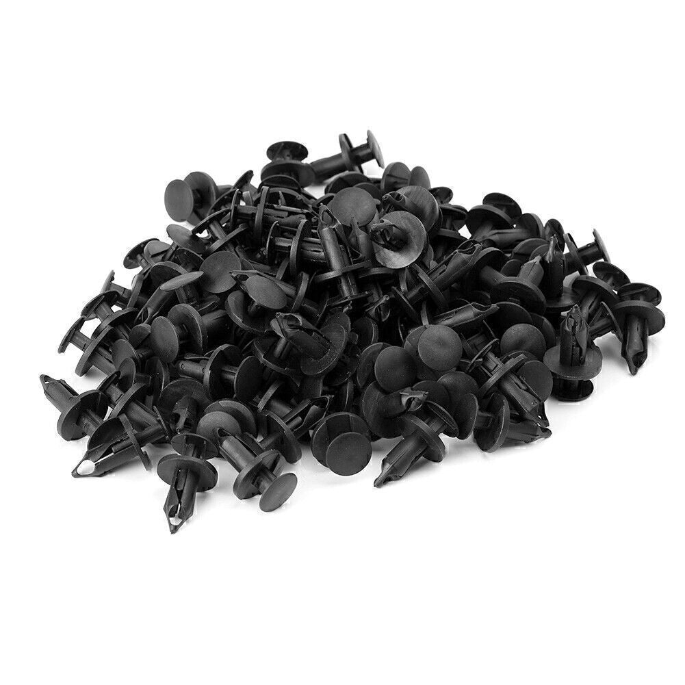 100 St¨¹ck 8mm Loch Kunststoff Nieten Befestigung Push Clips Clip f¨¹r Auto Fender