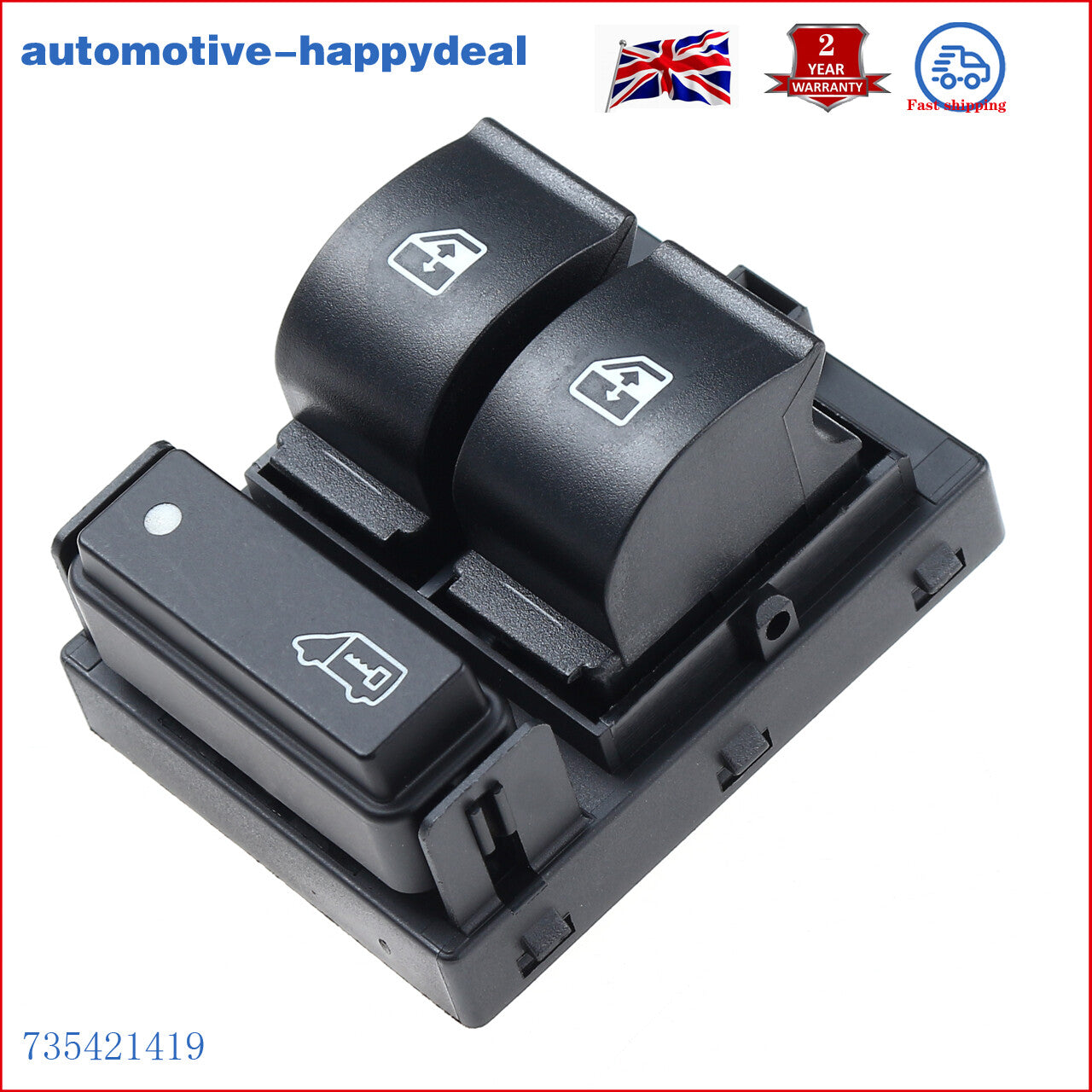 FITS for CITROEN for FIAT DUCATO DOBLO ELECTRIC POWER MASTER WINDOW SWITCH 735421419
