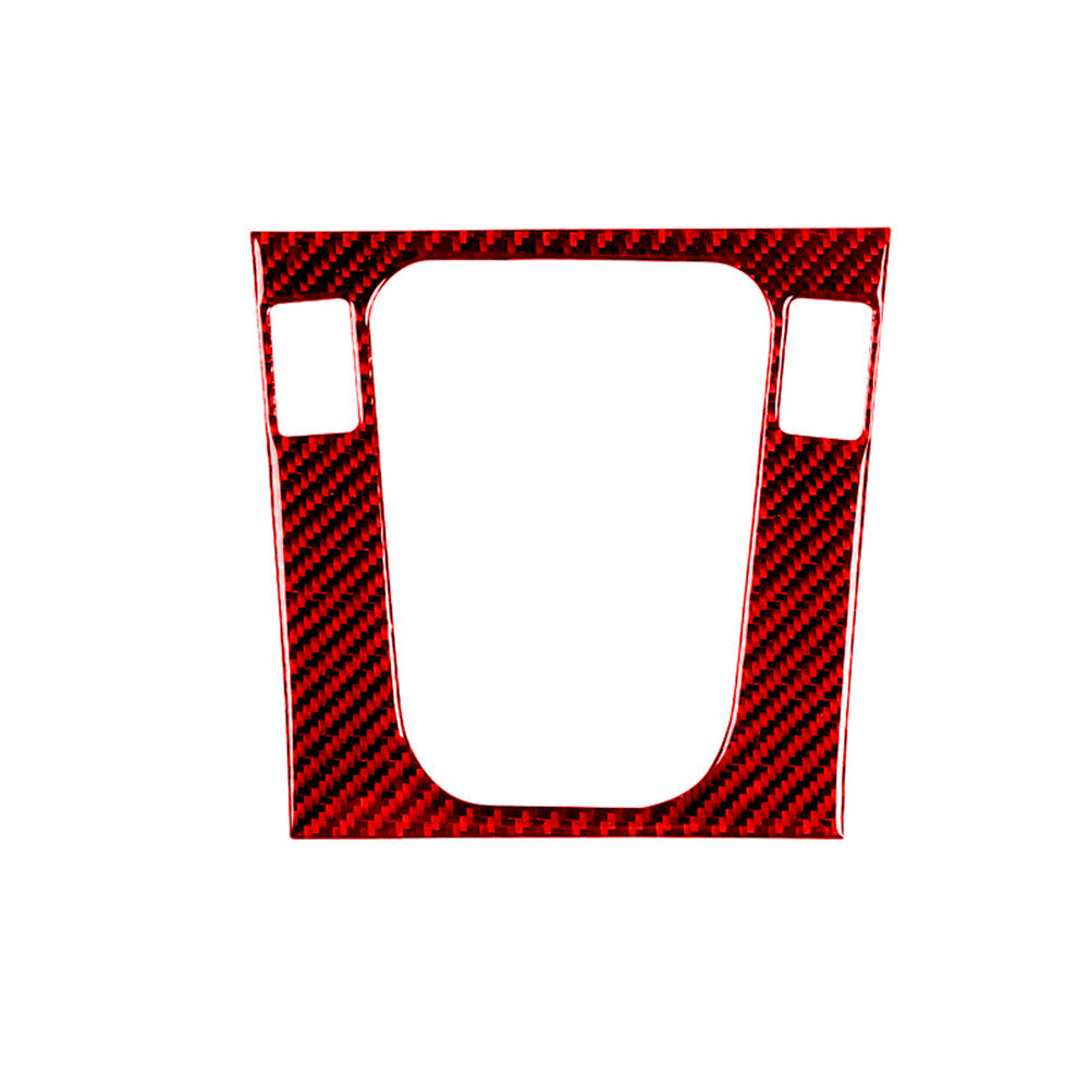 Red Carbon Fiber Shifter Surround Panel Trim Cover for Honda Accord Sedan 03-07