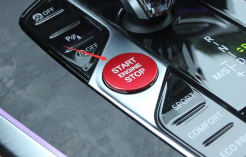 Fit for BMW X5 G05 2019-2021 Red Aluminum Engine Start Stop Button Cover Ring