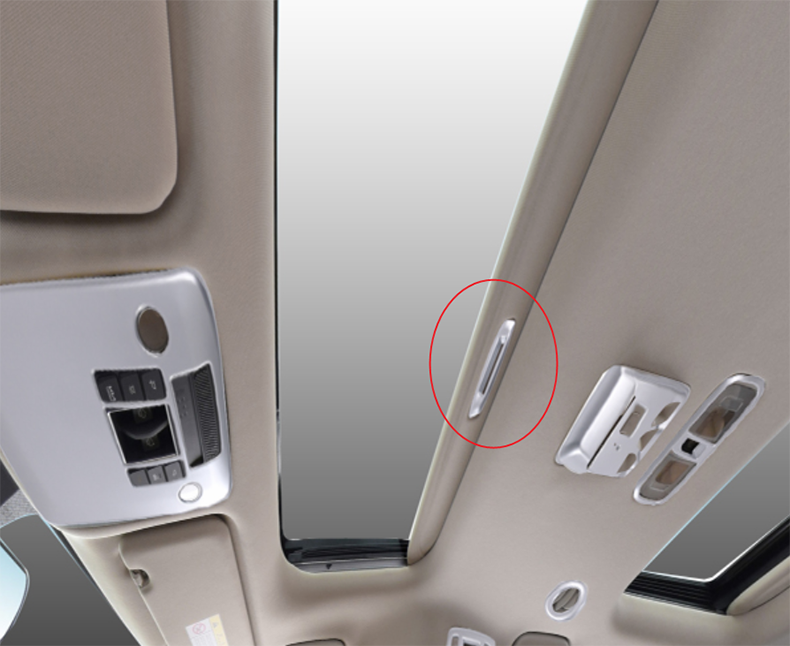 for Kia Carnival 2022-2023 Silver Interior Roof Skylight Handle Bowl Cover Trim
