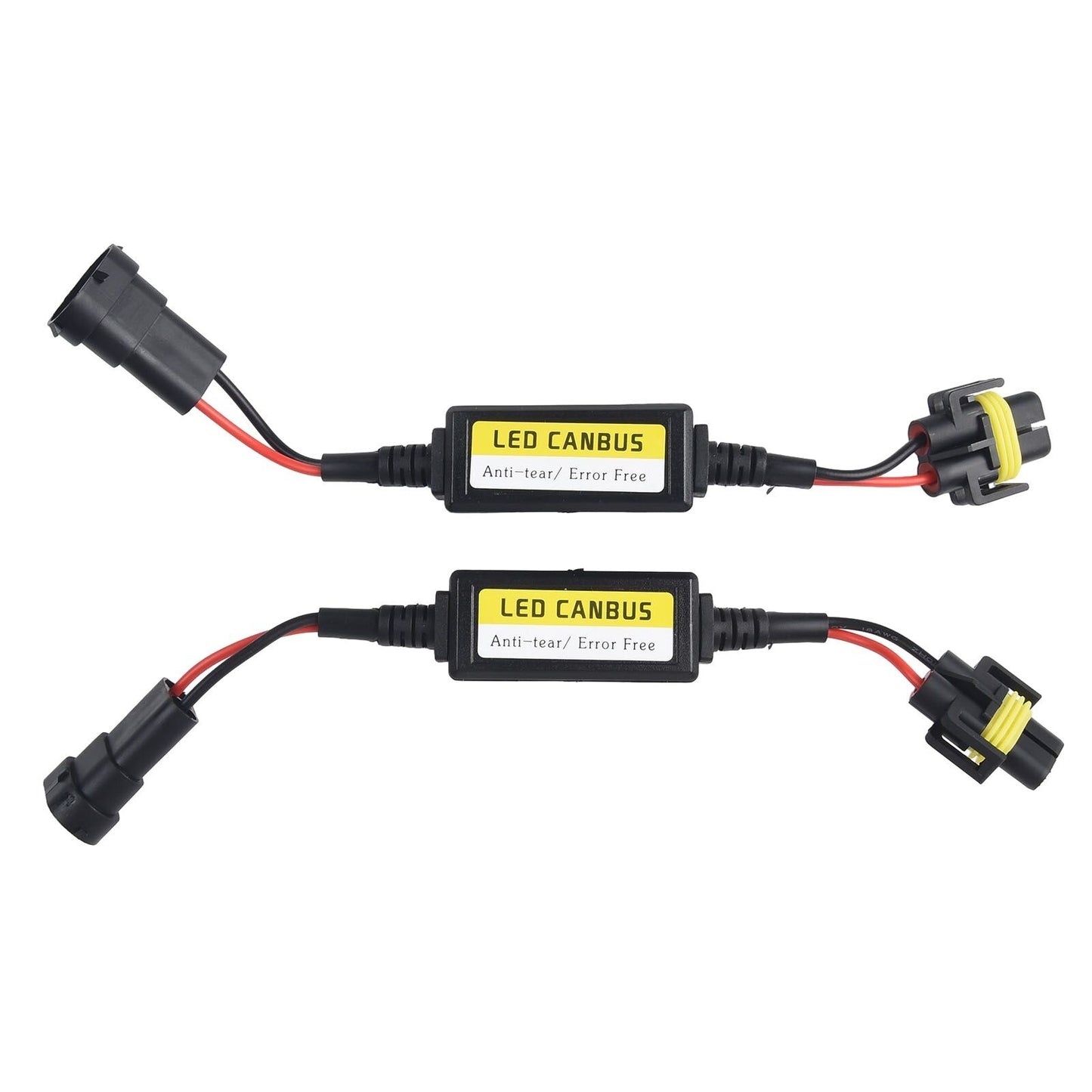 2X LED H11 Headlight Canbus Error Anti Flicker Resistor Canceller Decoder