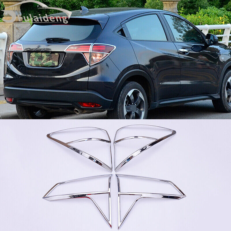 for Honda Vezel HR-V 2016-2018 Chrome Rear Taillight Tail Light Lamp Cover Trim