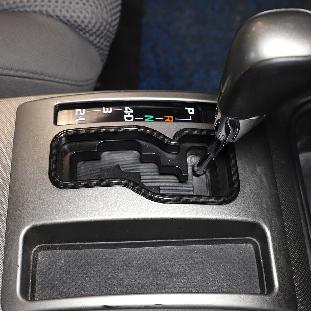 Black interior center armrest pad cover trim for Corvette C7 2014-2019