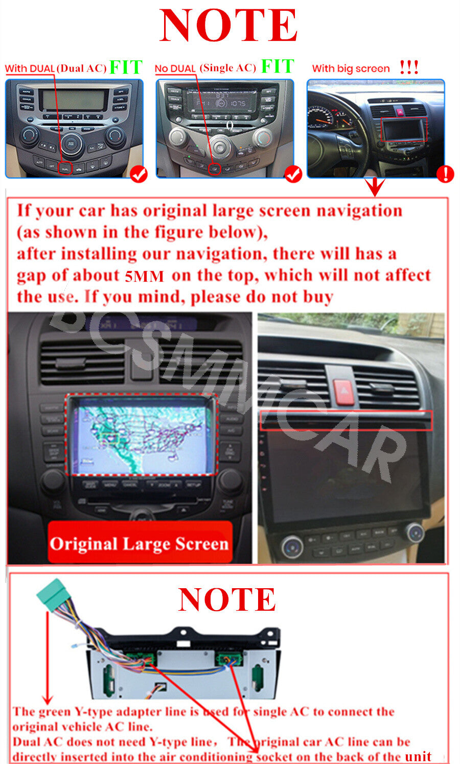 9in Android Car Radio Stereo Player Camera Fit For 2003-2007 for Honda Accord GPS