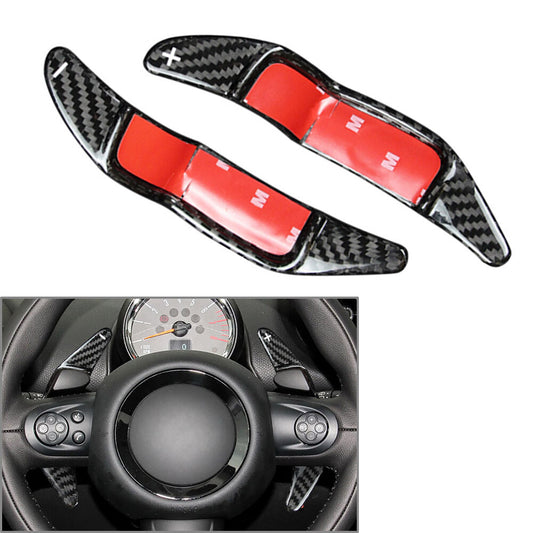 Steering Wheel Shift Paddle Fit for Mini R55 R56 R57 R58 R59 R60 Carbon Fiber Black