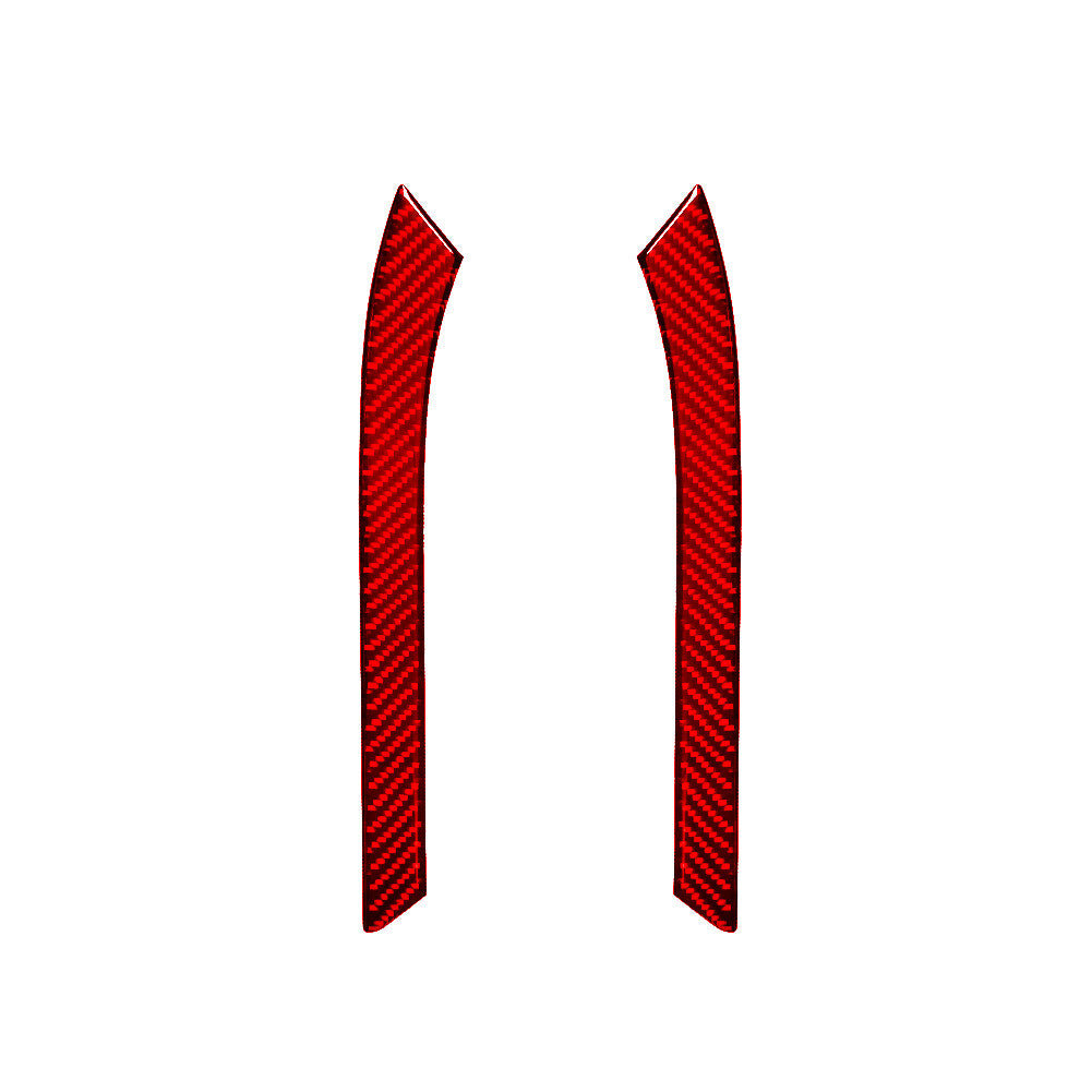2X Red Carbon Fiber Gear Shift Trim Cover Panel for CADILLAC CTS SPORT 2008-UP