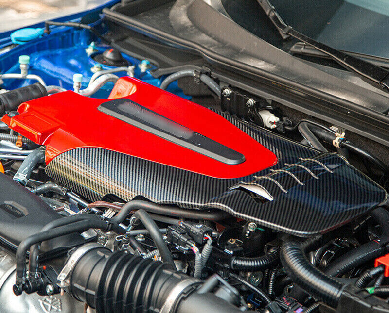 for Honda for Civic 2022-23 1.5T RedCarbon Engine Hood Cover Bonnet With Screw Trim