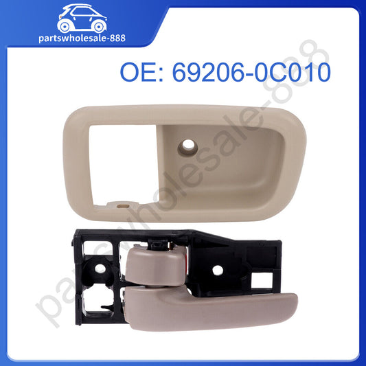 Interior Inside Front Left Side Door Handle w Bezel for Toyota Tundra 2000-2006