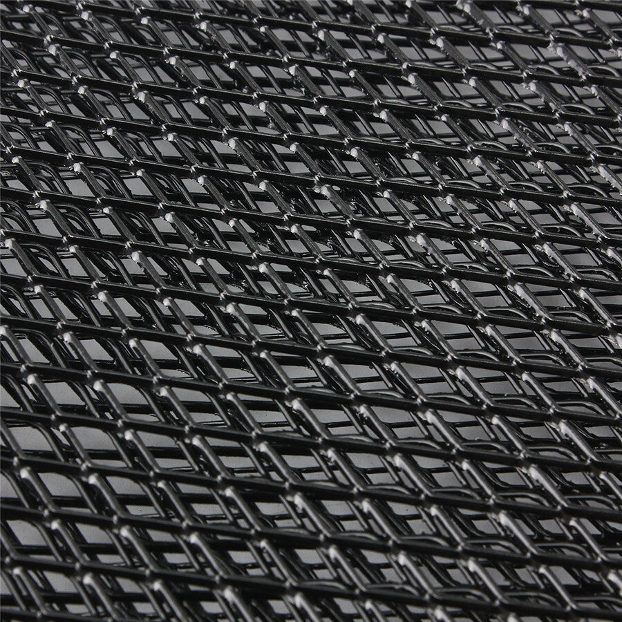Black Aluminum Mesh Grill Cover Car Bumper Fender Hood Vent Grille Net 100¡Á33cm