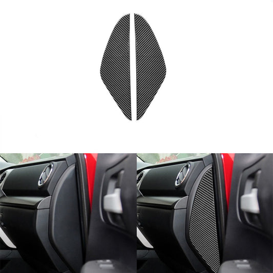 Carbon Fiber Interior Door Protect Panel Cover Trim for Toyota Tundra 2014-2018