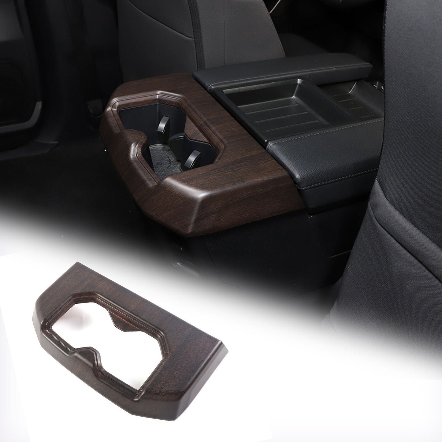 ABS matte black center console trim cover for Mercedes-Benz C-Class W204 (2010-2013)