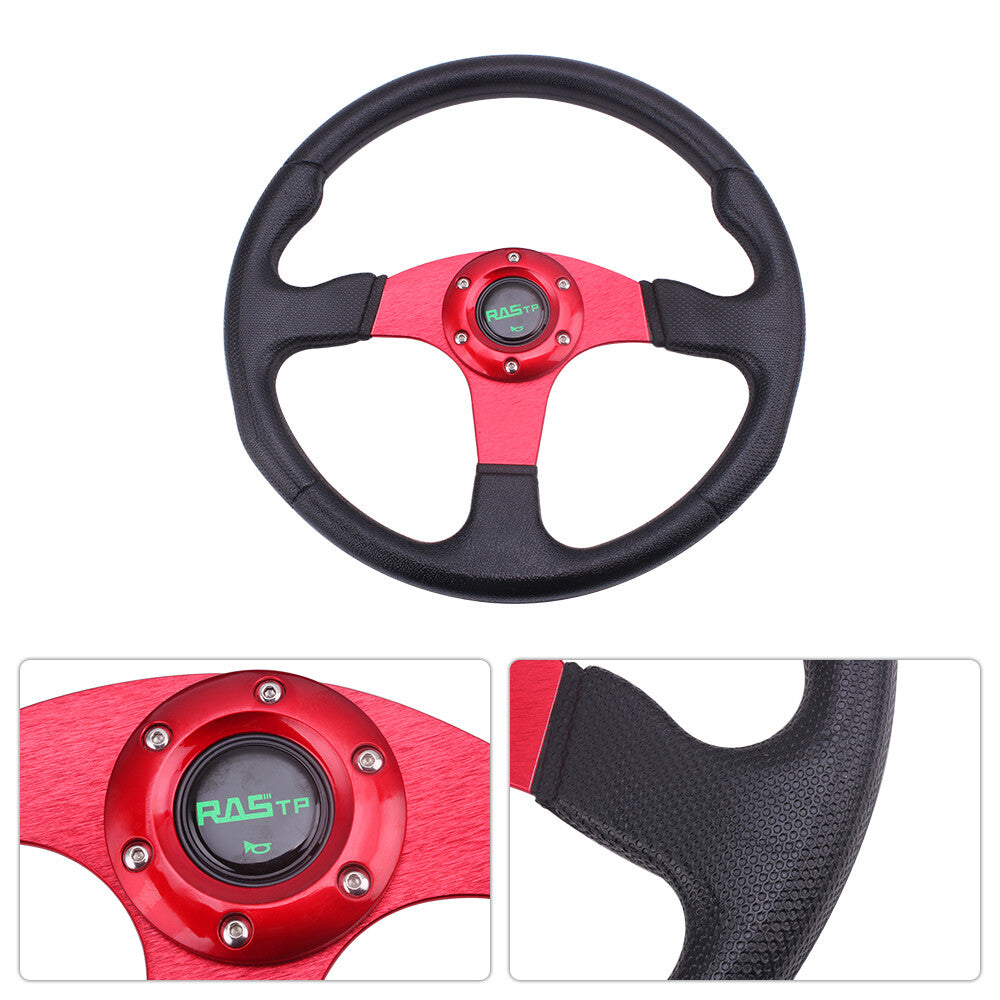 RASTP 13¡± 340mm Universal 6 Bolt Racing Drifting Sport Steering Wheel Aluminum