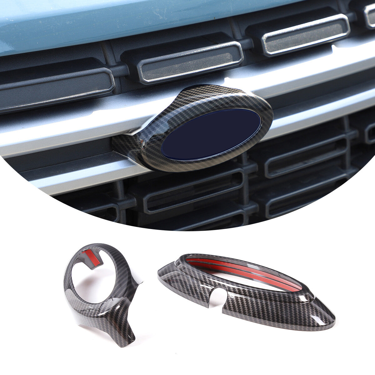 Carbon fiber interior door handle frame cover trim for Toyota 86/ for Subaru BRZ 2022