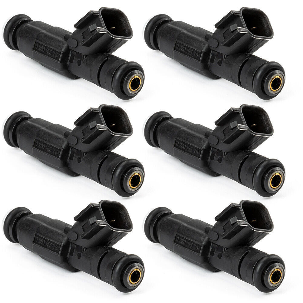 6 Fuel Injectors 0280155784 1999-2004 Fits for Jeep Grand Cherokee for Wrangler 4.0L