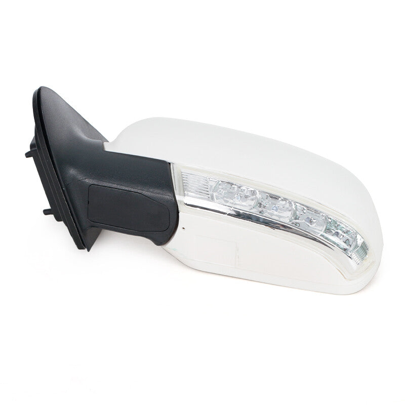 Left Rearview Mirror for Hyundai Santa Fe 2.4L 2.7L 07-12 8PINS With Lamp White