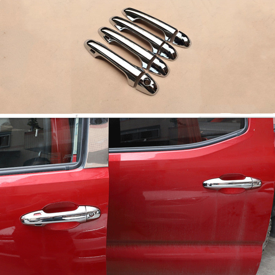 8-piece chrome door handle cover molding trim for Toyota Tacoma 2016-2023