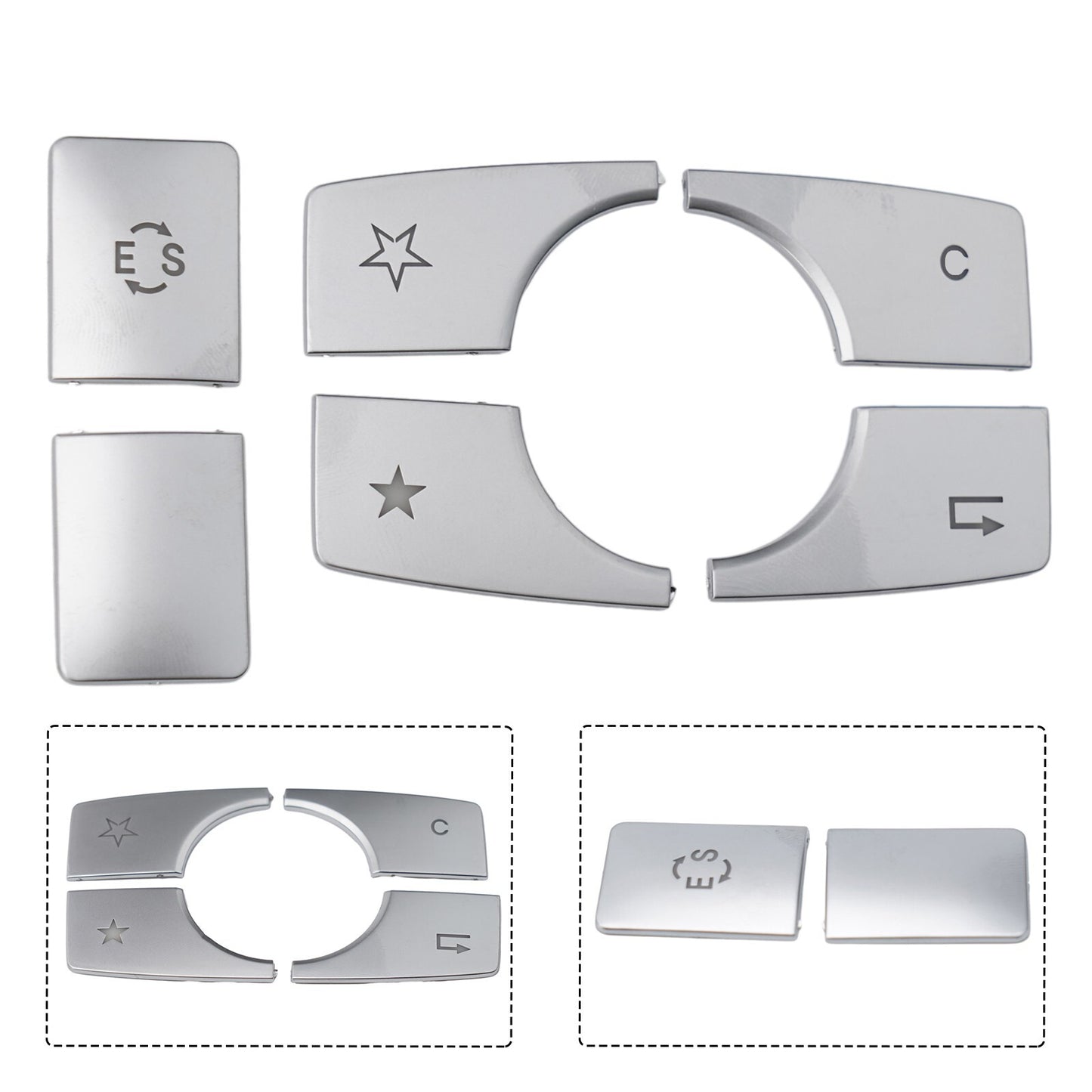 Plastic Center Console Button Cover for E Class W212